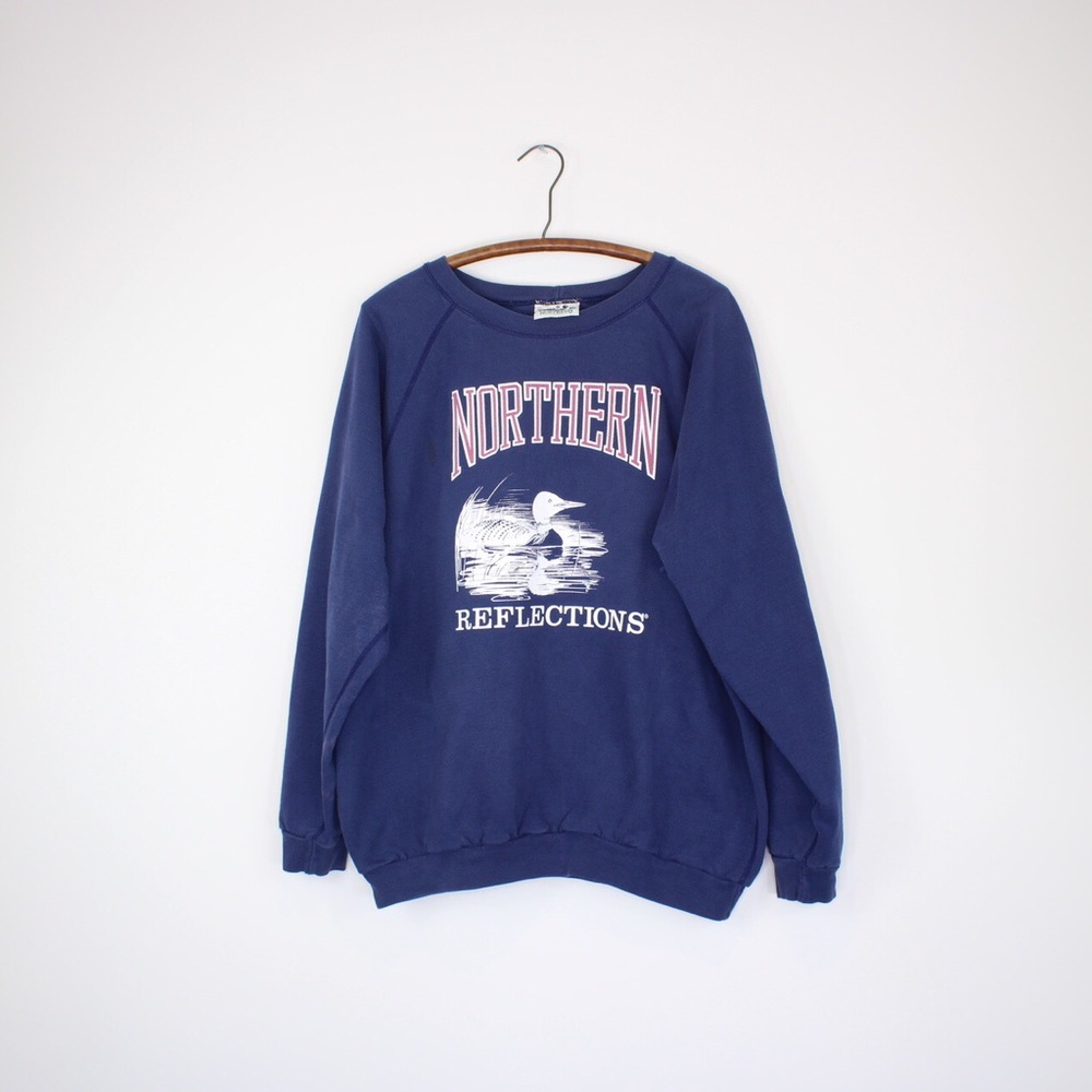 Vintage Navy Blue Northern Reflections Sweatshirt